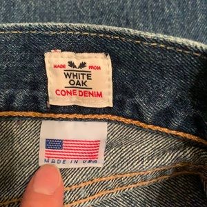 Levi’s Slim fit white oak denim made in USA jeans